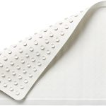 Commercial Products  Bath Mat, Medium, White, Suction-Backed, Non-Slip for Commercial/Residential Use for Shower Stall/Bathtub/Bathroom