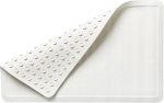 Commercial Products  Bath Mat, Medium, White, Suction-Backed, Non-Slip for Commercial/Residential Use for Shower Stall/Bathtub/Bathroom