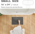 Bathroom Rugs Non Slip Washable, Super orbent Thin Bath Mat Small Quick Dry Low Pile Bathroom Rug, Dark Grey 16"x24" - Image 2