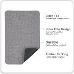 Bath Mat,Ultra Thin Bathroom Rugs,Rubber Bath Mats for Bathroom,No Slip Bath Rugs,Quick Dry,Machine Washable,Low Pile,orbent,Shower Outside,Sink,Home Decor Accessories.Grey,1'5"x2'3"(17x27Inch) - Image 2