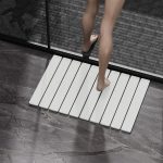 Foldable Stone Bath Mat 60x39cm | Quick-Dry Diatomaceous Earth Bath Rug with  Anti-Slip Base | Bathroom, Kitchen, Pet-Friendly Water orbent Mat - Image 2