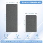 Non Slip Bathtub Mat,Anti Slip Shower Mat,Fast Drying Bath Tub Mats,Foot Scrubber Mat,Anti Slip Mat for Tub,Floor,Bathroom,Home,Kitchen,Hotel - Image 2